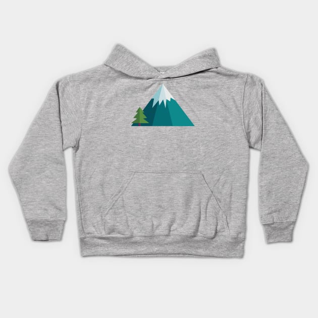 Mountain Kids Hoodie by ElviaMontemayor